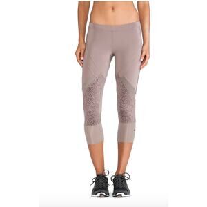 Adidas Stella McCartney Essentials 3/4 Starter Tights in Natural Grey Size XS